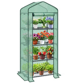 Sekey Mini Greenhouse for Tomatoes with 4 Levels – Compact Foil Greenhouse for Balcony & Garden, Stable & Space-Saving (160×70×50 cm)